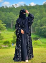 প্রিমিয়াম ট্রেন্ডি লতা দুবাই চেরি বোরখা [ Full Set ]— নিখুঁত সেলাই ও আরামদায়ক কাপড়
